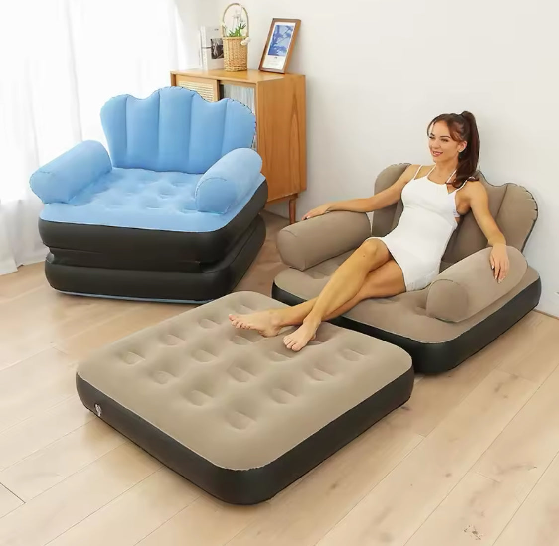 Multifunctional Inflatable Sofa Bed, Foldable Recliner Convertible Chair, Outdoor Lazy Couch Bag Chair Multifunctional Inflatable Sofa Bed, Foldable Recliner Convertible Chair, Outdoor Lazy Couch Bag Chair